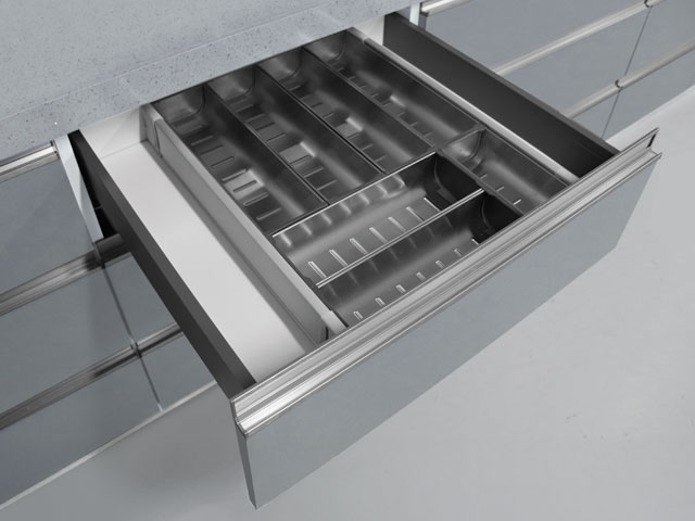 Cubiertero de Acero Inoxidable para cajones