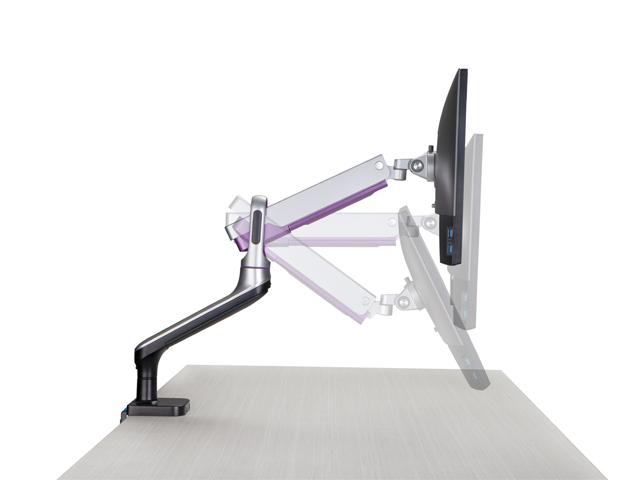 Brazo simple para monitor con USB