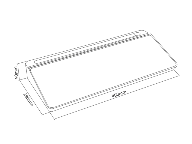 Organizador de escritorio con pizarra