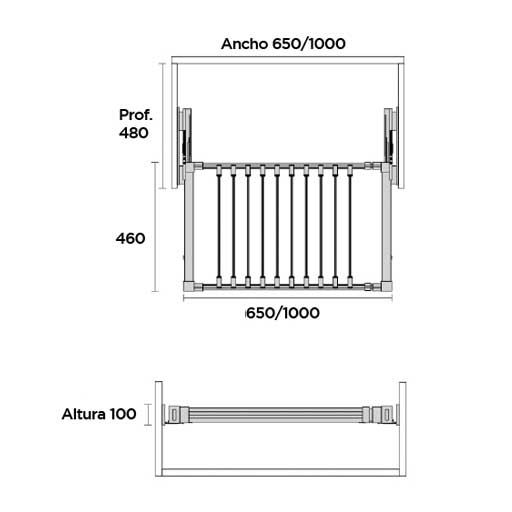Pantalonero extraíble regulable