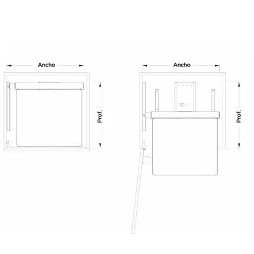 Despensa extraíble 6 canastos