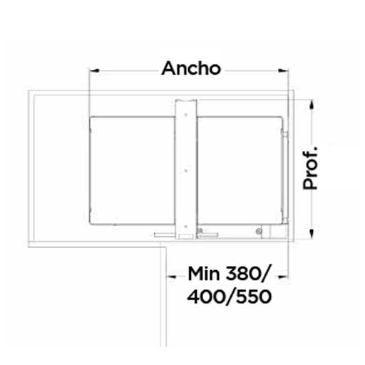 Rinconero reversible de extracción total