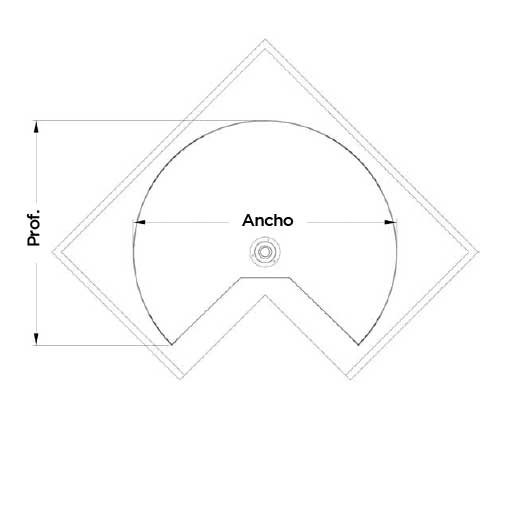 Rinconero giratorio 270º