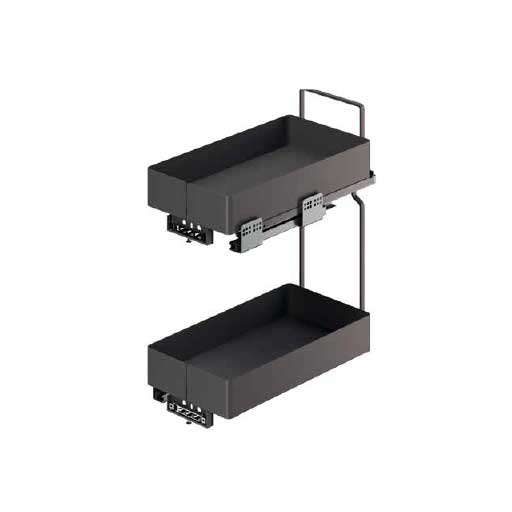 Bajo mesada extracción frontal 2 niveles