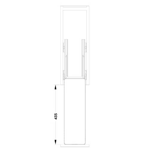 Bajo mesada extracción frontal 2 niveles