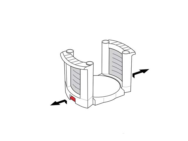 Porta platos para interior de cajón de 199 mm