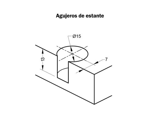 Conector rápido con perno expandible Ø10 mm
