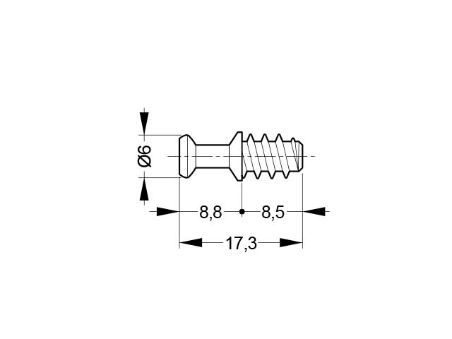 Conector rápido con rosca directa Ø5 mm