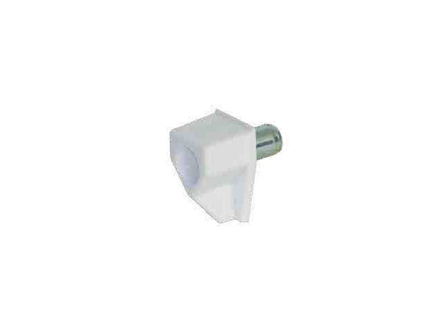 Soporte blanco para estantes