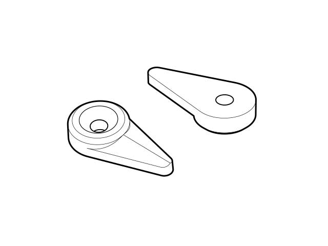 Clip plástico para vidrio a nivel