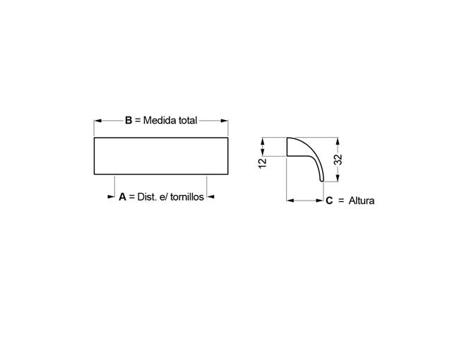 Tirador de aluminio 004