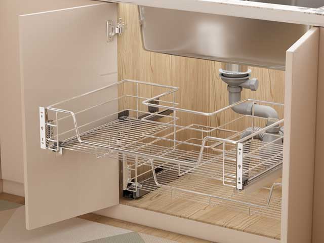 Canasto interno bajo pileta