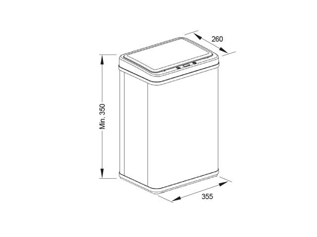 Cesto Exterior Desmontable. 50 lts.
