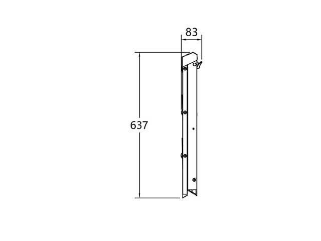 Escalera pleglable con soporte bajo mesada