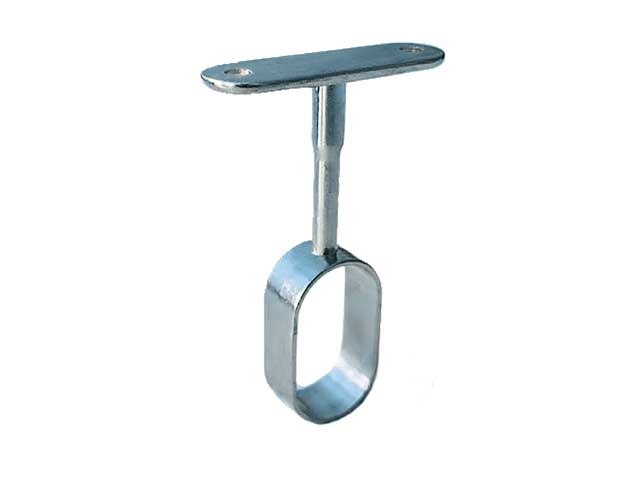 Soporte superior para perfil oval. Zamak