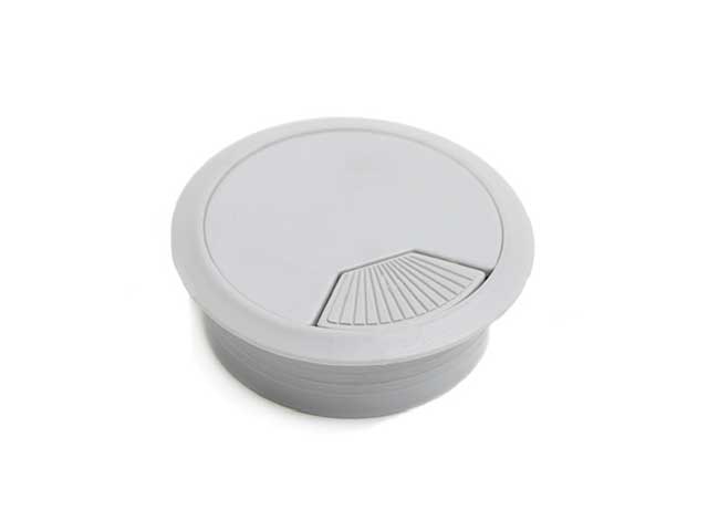 Pasacables circular con tapa giratoria