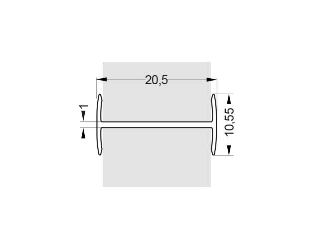 Perfil para unión para placas