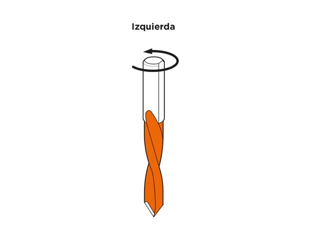 Broca pasante. Izquierda