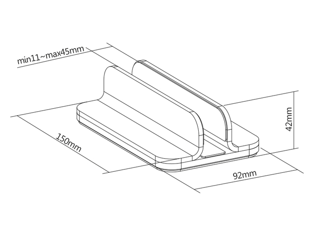 Soporte para laptop fijo