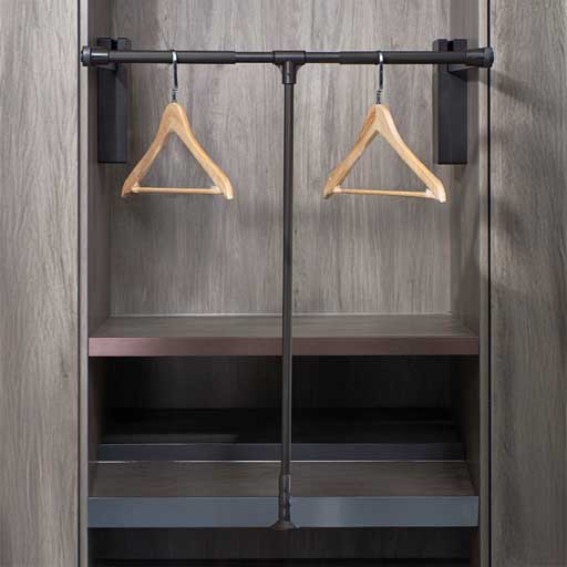 Elevador de ropa antracita