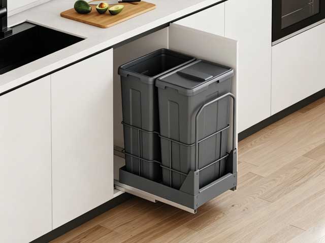 Cestos individuales para mobiliario 2 x 35 L