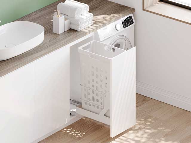 Cestos individuales para mobiliario Laundry. 1 x 35 L