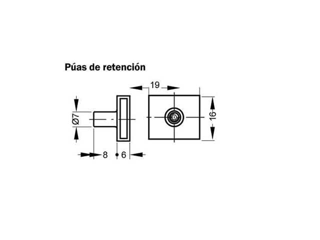 Cerradura central de cierre lateral