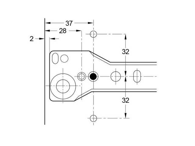 Guías tipo Z. Capacidad de carga 20 kg